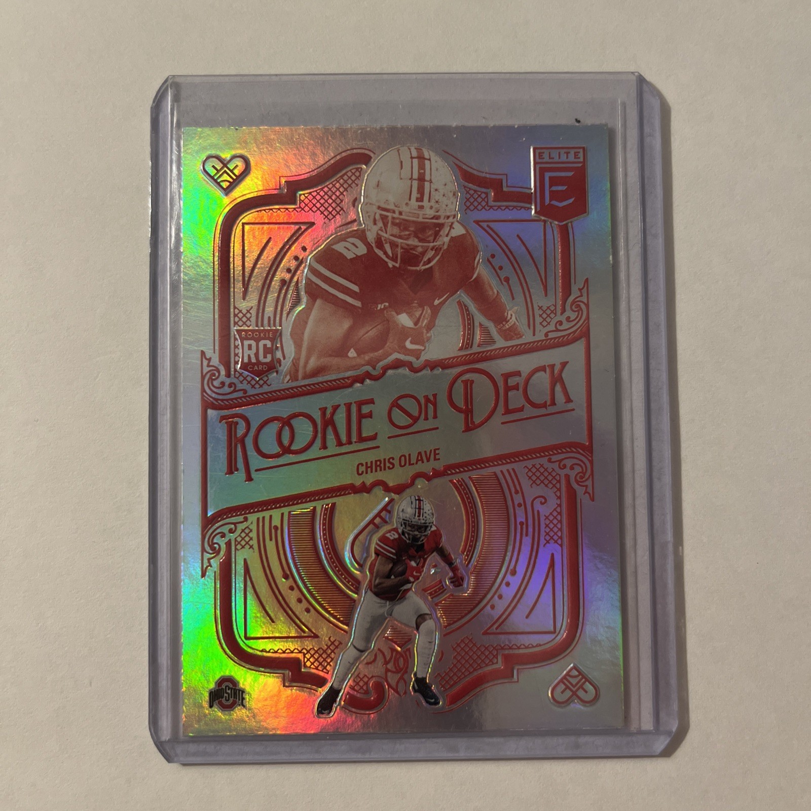 2022 Panini Donruss Elite - Rookie on Deck Chris Olave #RD-12 (RC) 2022 Panini Donruss Elite - Rookie on Deck Chris Olave #RD-12 (RC)