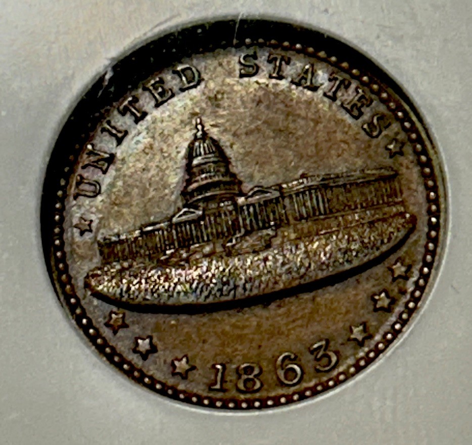 1863 Civil War Token Army & Navy 233/312a MS64BN NGC 1863 Civil War Token Army & Navy 233/312a MS64BN NGC
