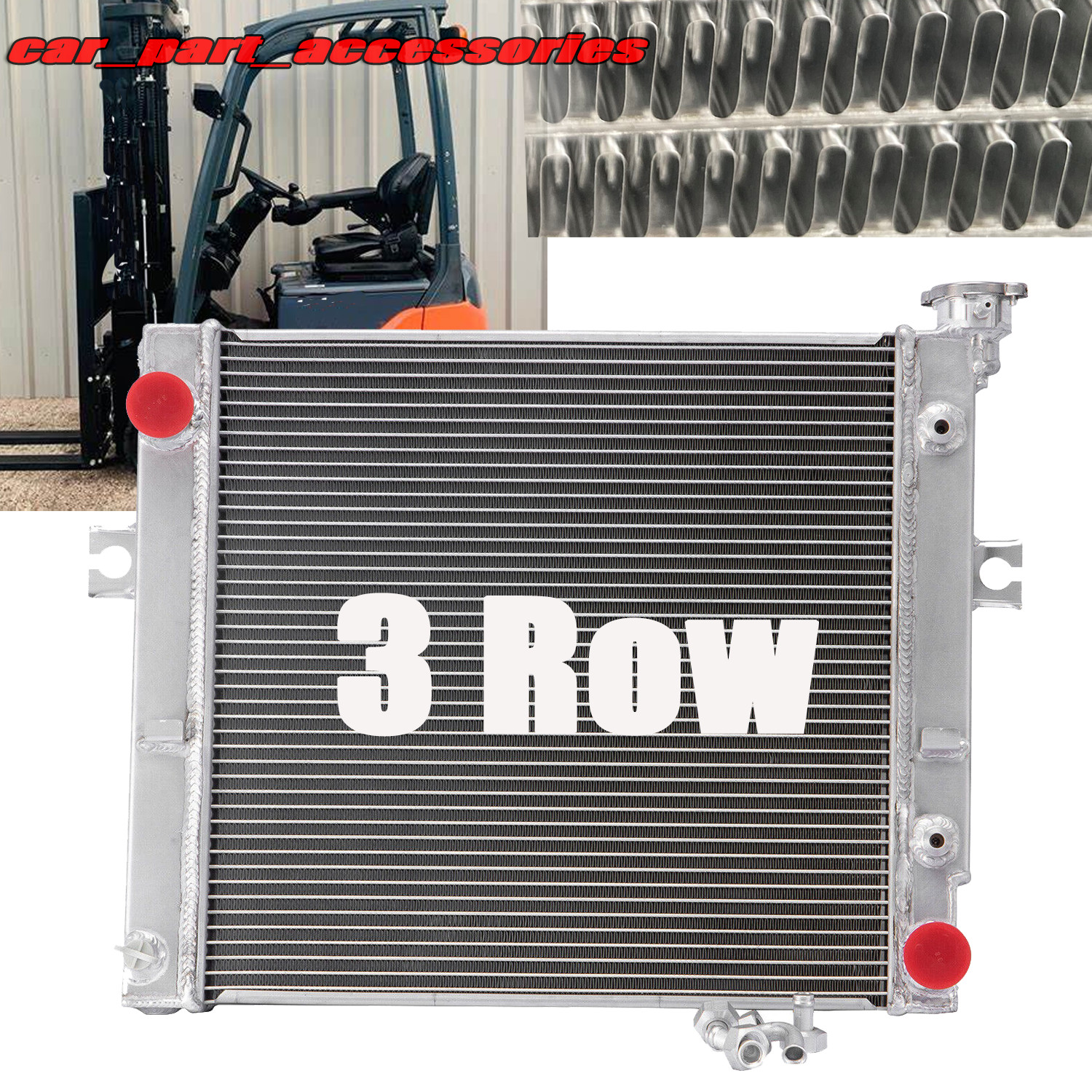 3 Row Core Aluminum Radiator For Toyota Forklift 16410U220071 16410U220171 NEW