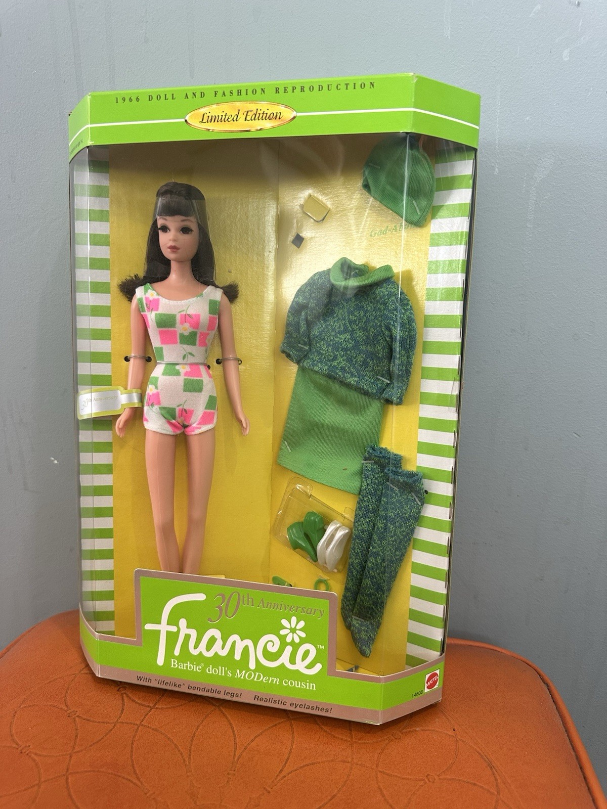 Mattel 30th Anniversary Francie, Barbie’s Cousin, Doll - 1966 Reproduction - MIB