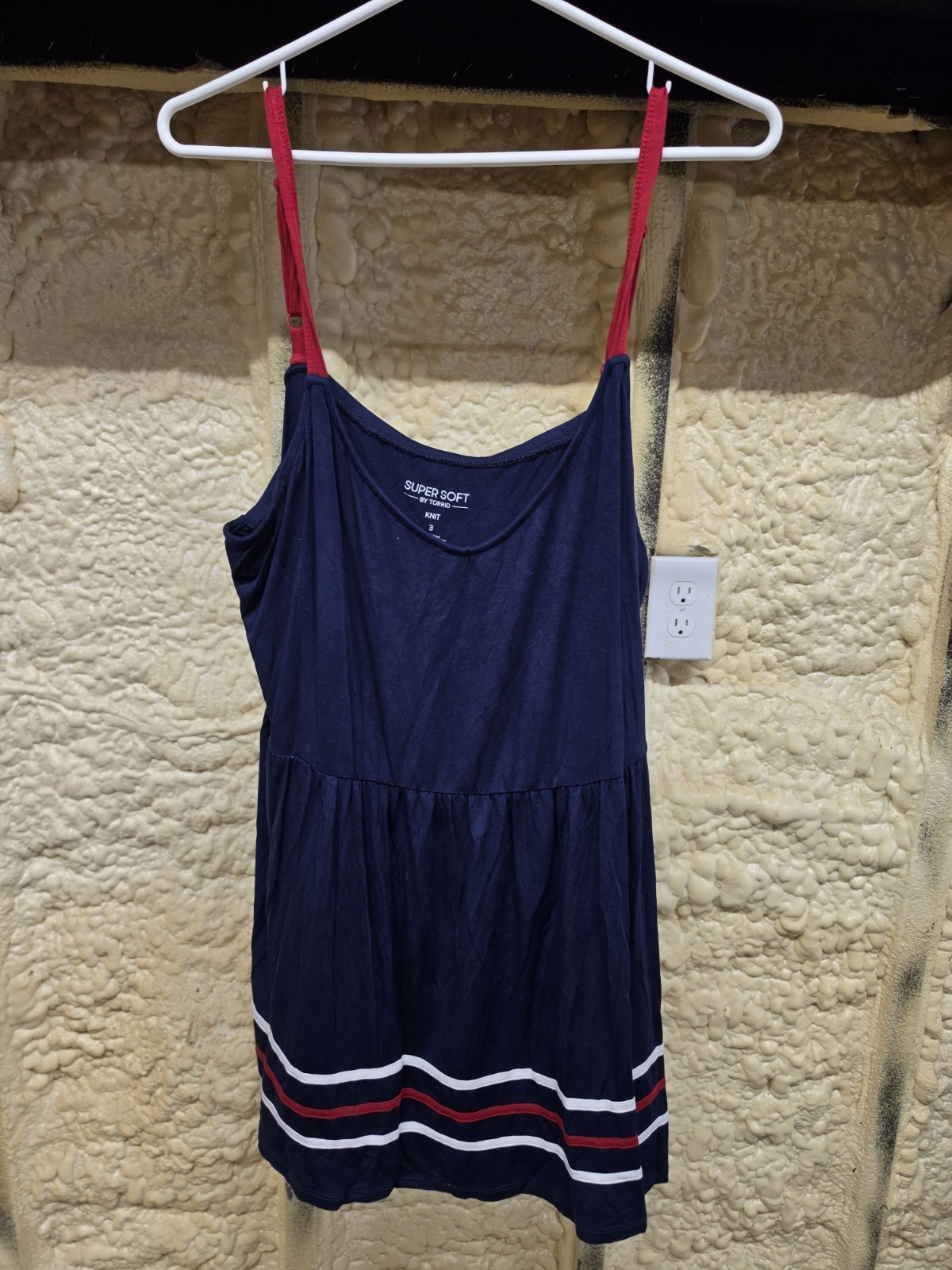 Torrid Camisole Women 3X Super Soft Comfy Adjustable Straps Classic Navy Plus