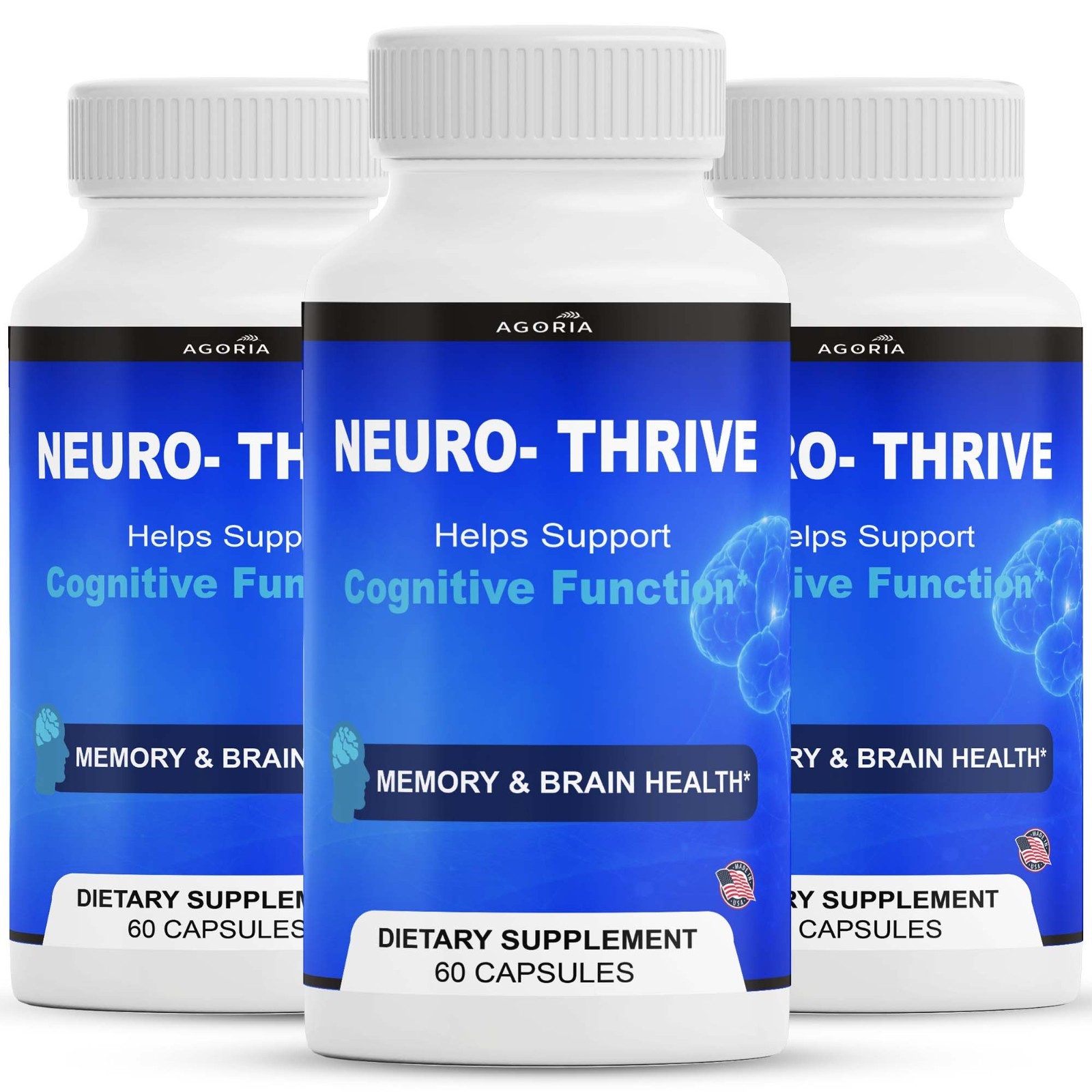 Neuro Thrive Brain Supplement Extra Strength - Official Formula (3 Pack) Neuro Thrive Brain Supplement Extra Strength - Official Formula (3 Pack)