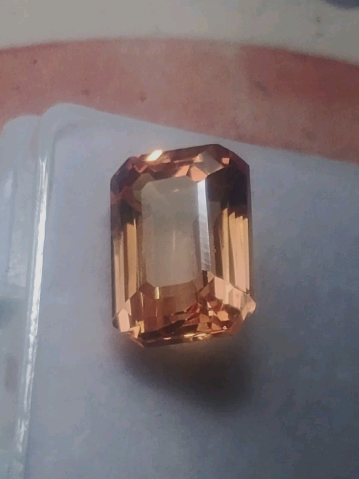4.40ct Unknown Bi-Color Topazolite Garnet Emerald Cut AGL Certified Unheated 4.40ct Unknown Bi-Color Topazolite Garnet Emerald Cut AGL Certified Unheated