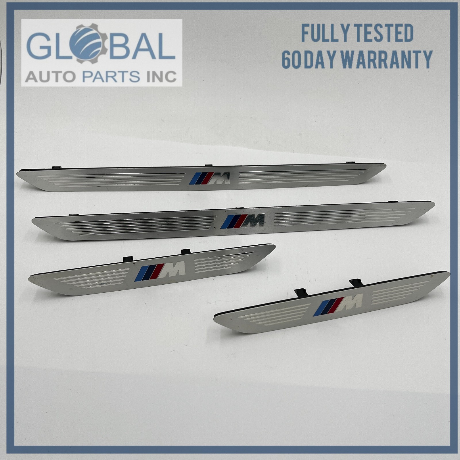2014 - 2018 BMW X5 F15 M SPORT DOOR SILL SCUFF PLATE TRIM COVERS 51437370423 OEM