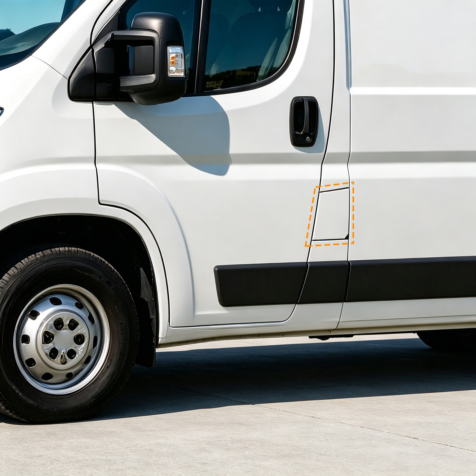 ABS Fuel Fill Door Cover Direct Replacement for Ram ProMaster 1500 2500 3500