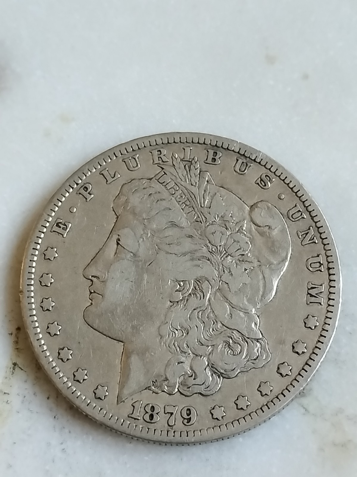 Very Pretty 1879-S Morgan Dollar-Lowest Price On Ebay-Free Shipping (v)