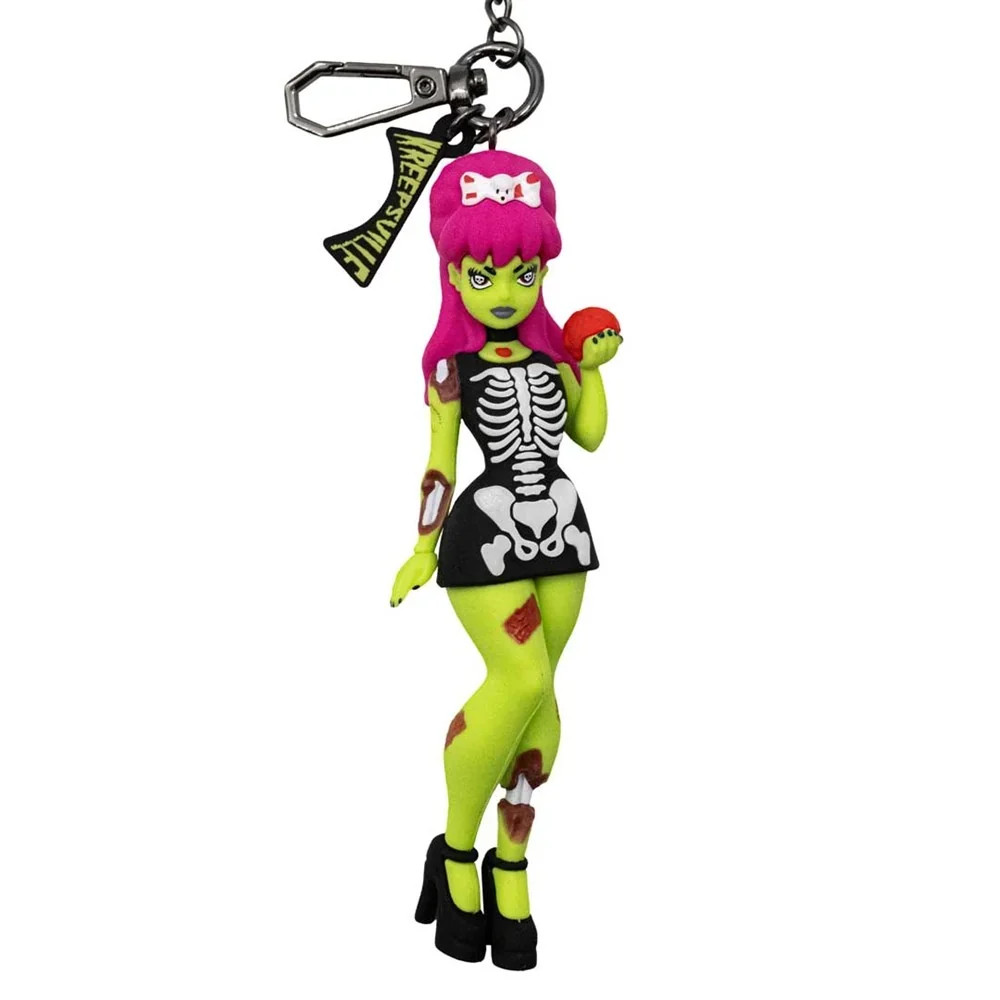 Kreepsville 666 Zombabe 3D Vinyl Keychain Zombie Girl 5\