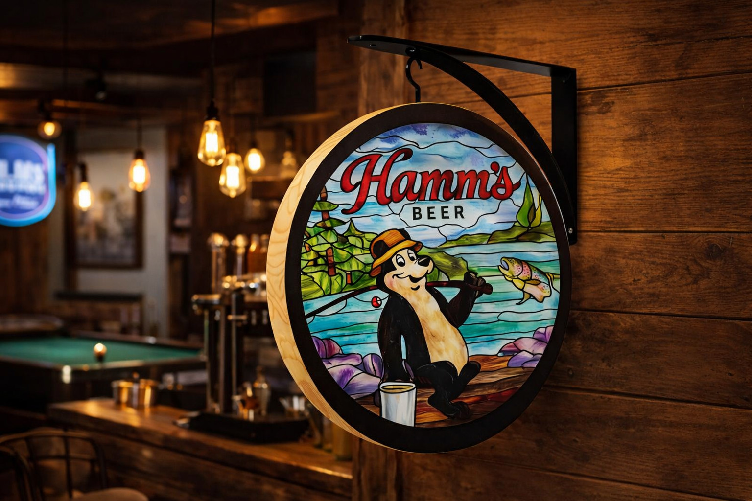 Hamms Beer Double Sided Sign Hamms Beer Double Sided Sign