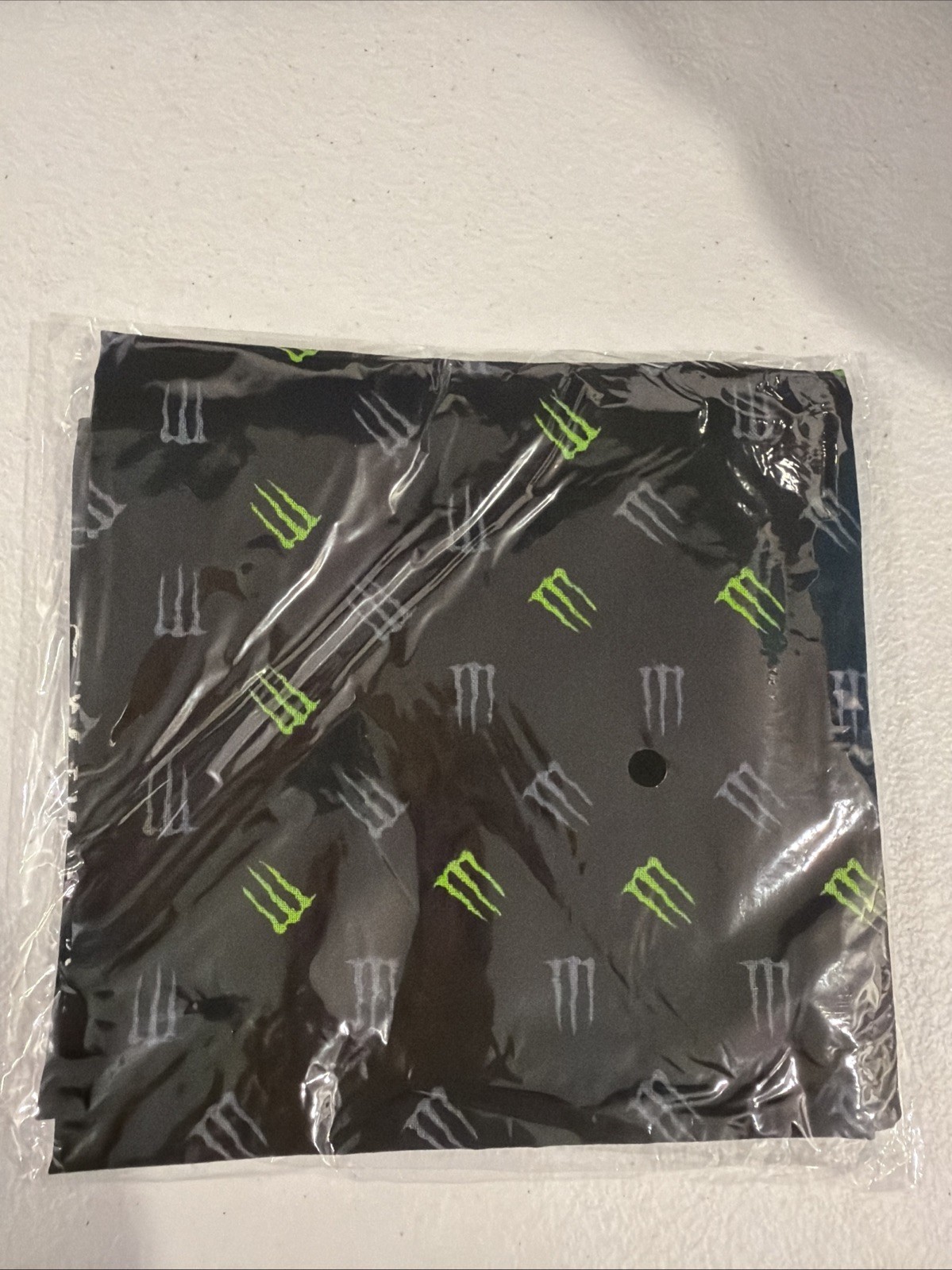 Monster Energy Drink Logo Black Design Pattern Bandana Limited Swag (BRAND NEW)