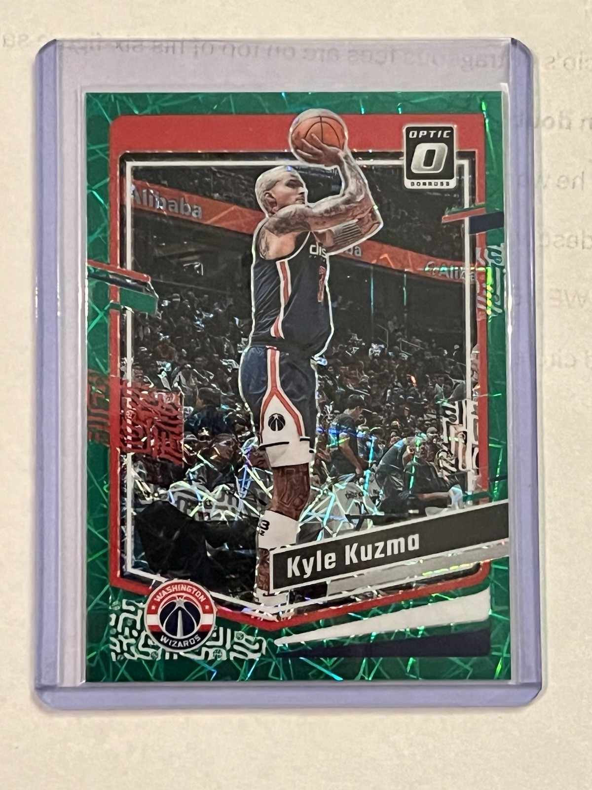 2024 Donruss Optic Green Velocity Prizm /49 Wizards Kyle Kuzma🔥G