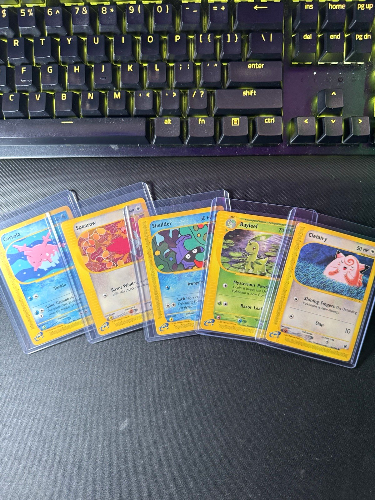 2002 Pokemon Expedition Vintage Card Lot – Clefairy Bayleef + 3 More 2002 Pokemon Expedition Vintage Card Lot – Clefairy Bayleef + 3 More