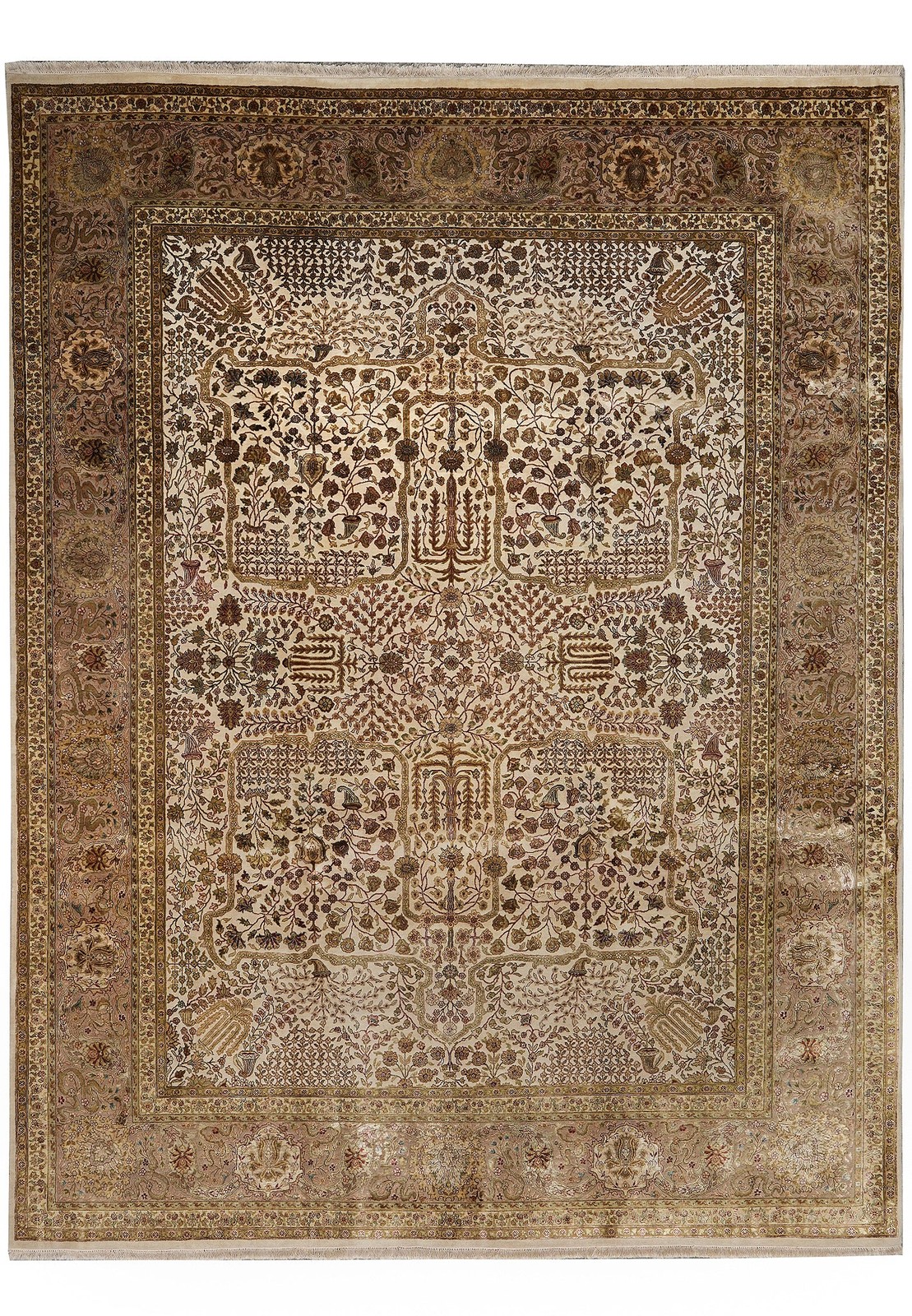 Harooni Rugs Fascinating 9x12 Handmade Silk & Wool Indian Rug PIX-804-164 Harooni Rugs Fascinating 9x12 Handmade Silk & Wool Indian Rug PIX-804-164