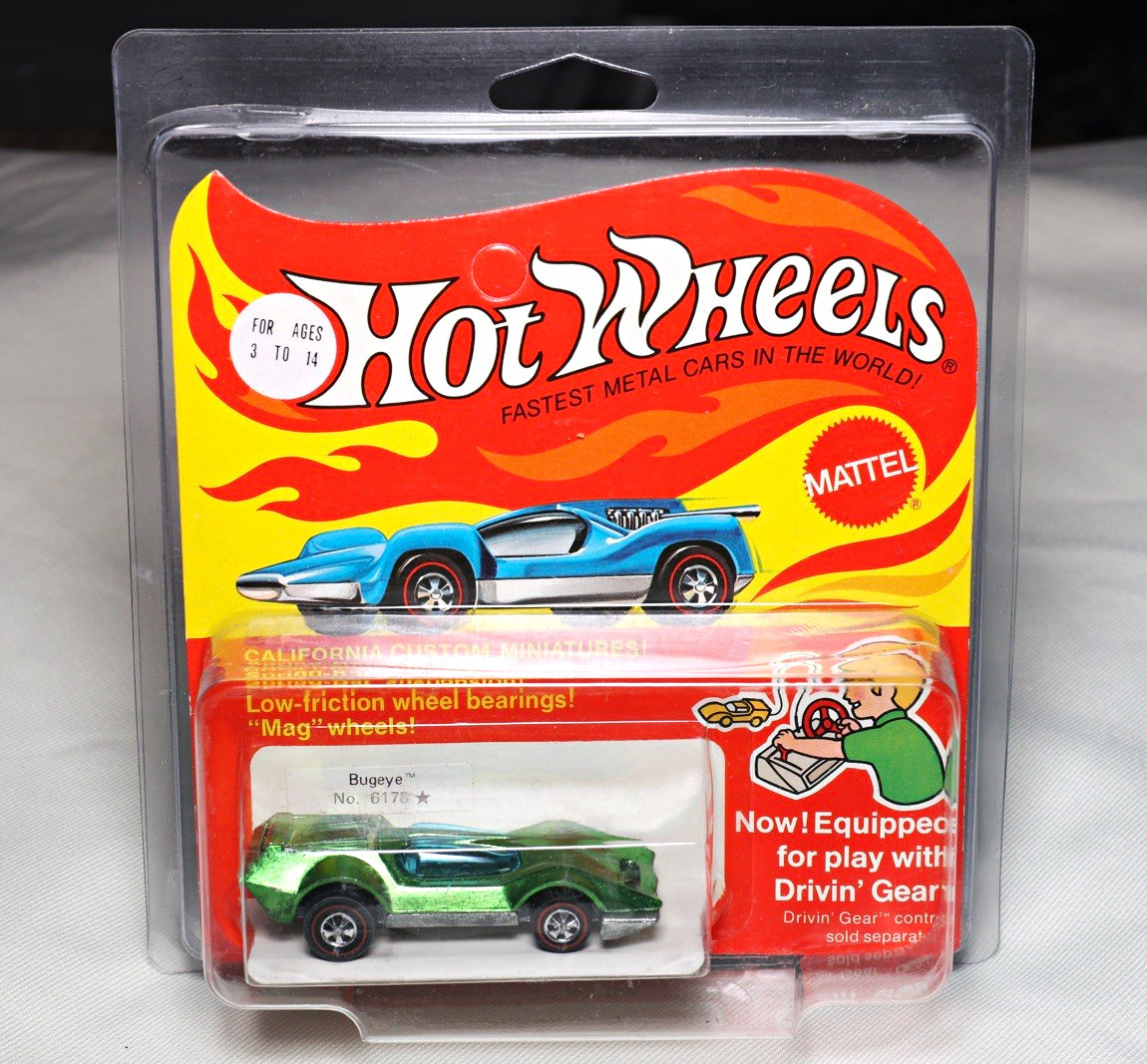 Vintage Hot Wheels Bugeye No. 6178 Green 1:64 Diecast Unopened Box