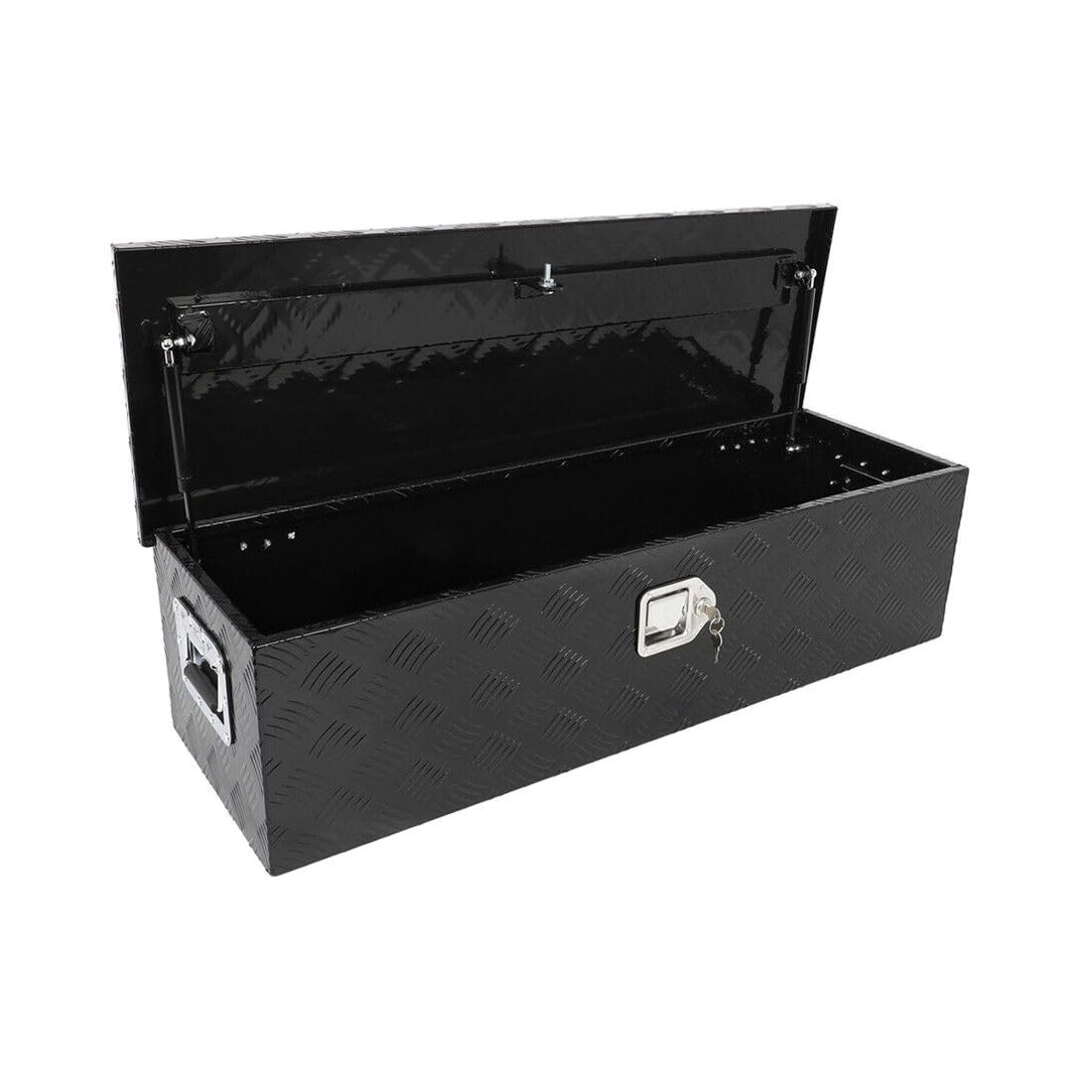 39x13x10 Black Aluminum Truck Bed Tool Box Ford F150 1997-2014 Trailer Storage