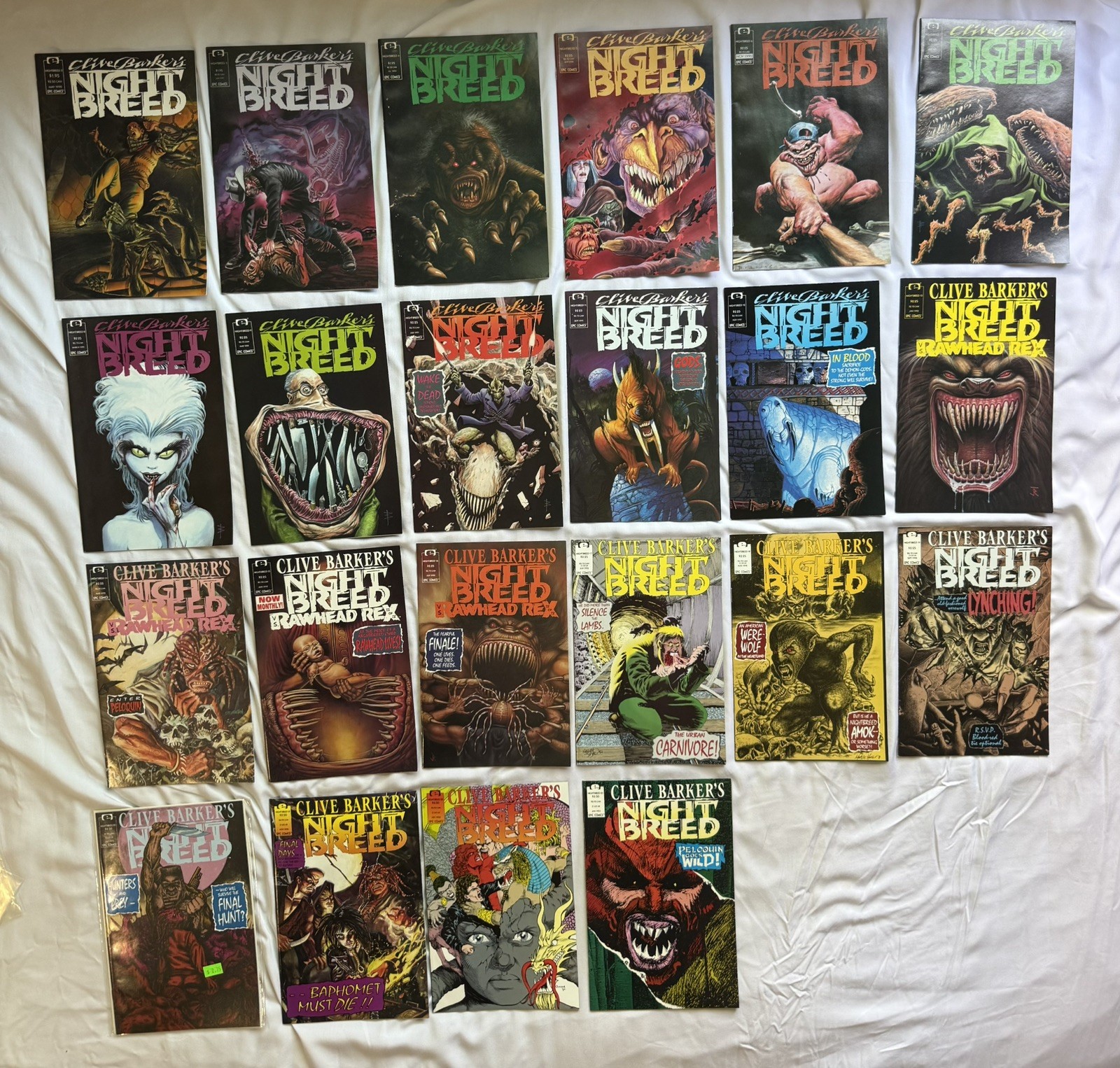 Clive Barker Night Breed Comics #2-23 Near Complete Run Epic 1990 Horror