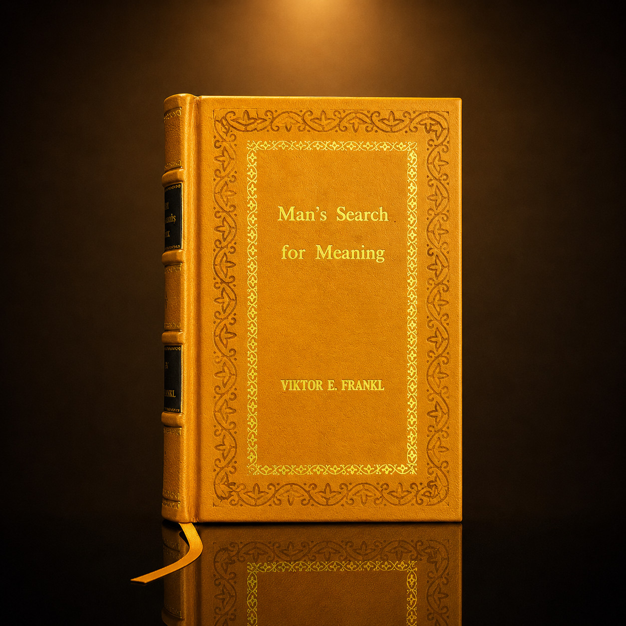 Man\'s Search For Meaning by Viktor E Frankl  [Premium Leather Bound]