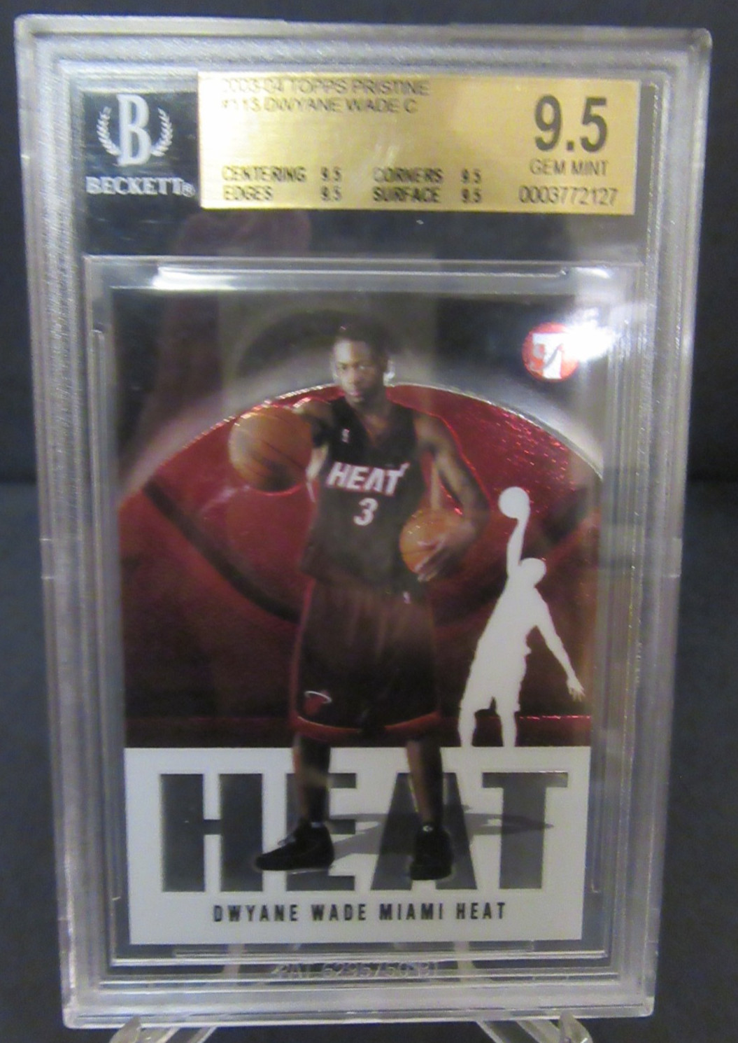 2003-04 Topps Pristine #113 Dwyane Wade BGS 9.5 GEM MINT Rookie RC Miami Heat