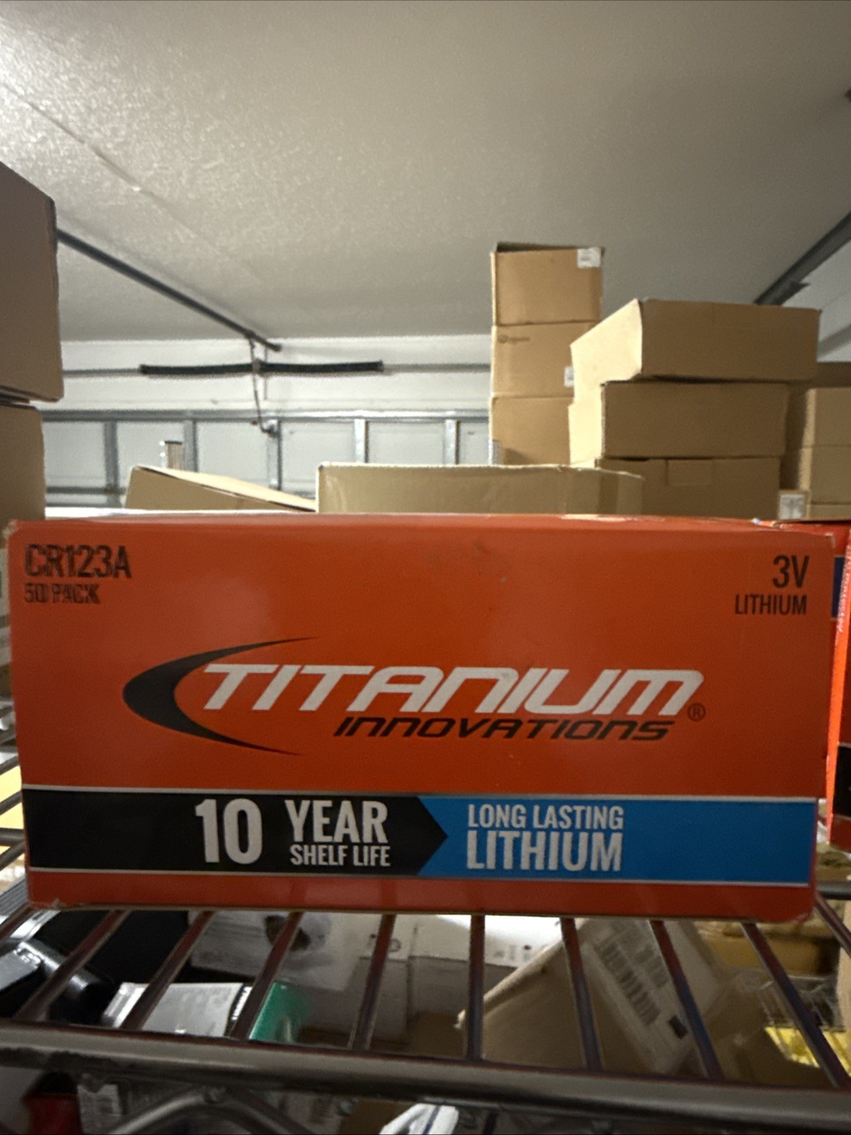 NEW 50 Pack Innovations Titanium  CR123A 3.0V Batteries Lithium
