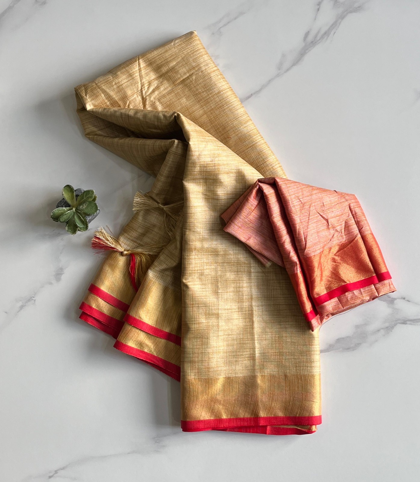 Premium Cotton Silk Saree elegant pallu with tassels Premium Cotton Silk Saree elegant pallu with tassels