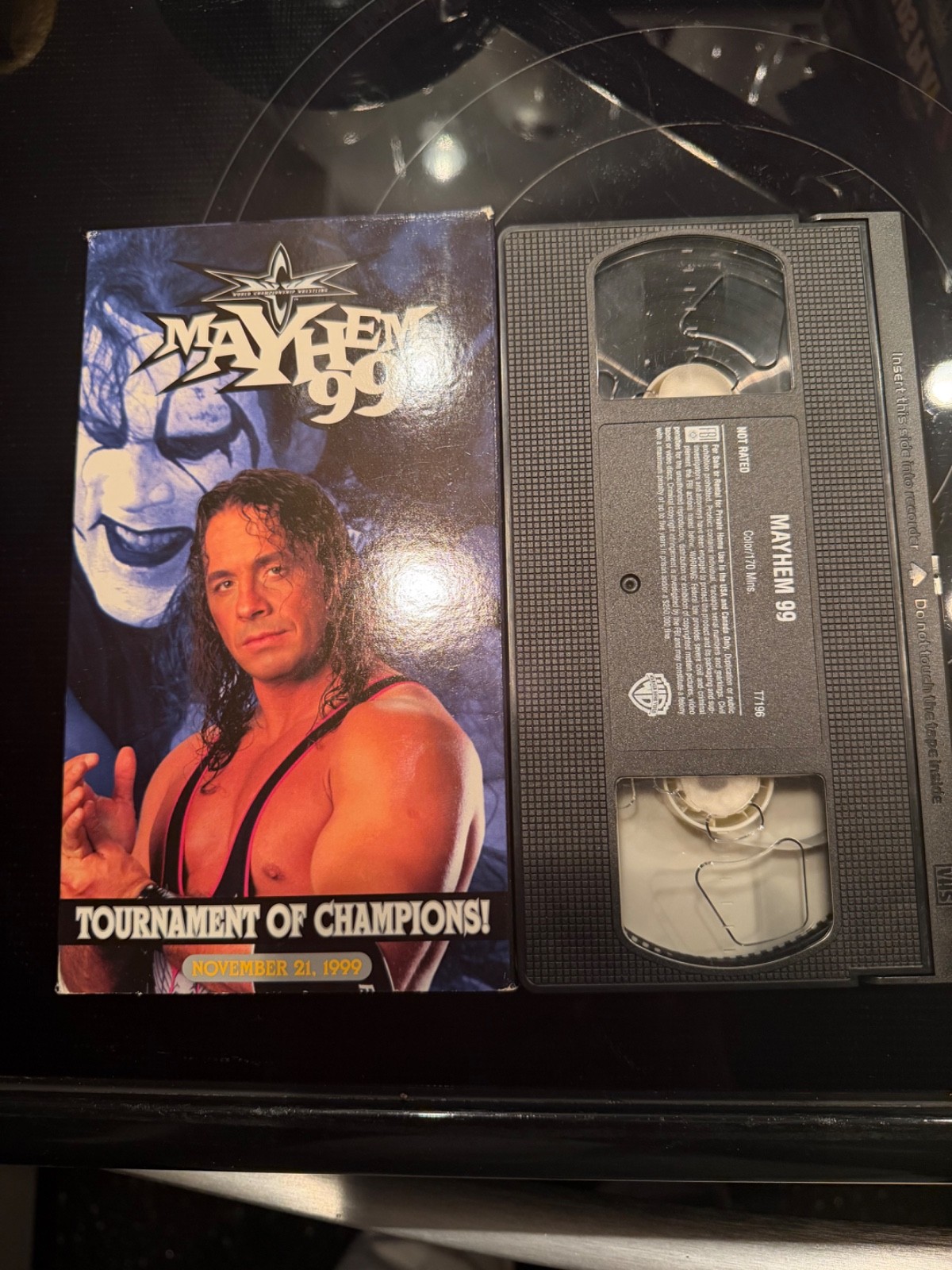 ULTRA Rare Vintage collectible Sting Bret hart FREE RAW DVD WCW VHS mayhem 1999 ULTRA Rare Vintage collectible Sting Bret hart FREE RAW DVD WCW VHS mayhem 1999