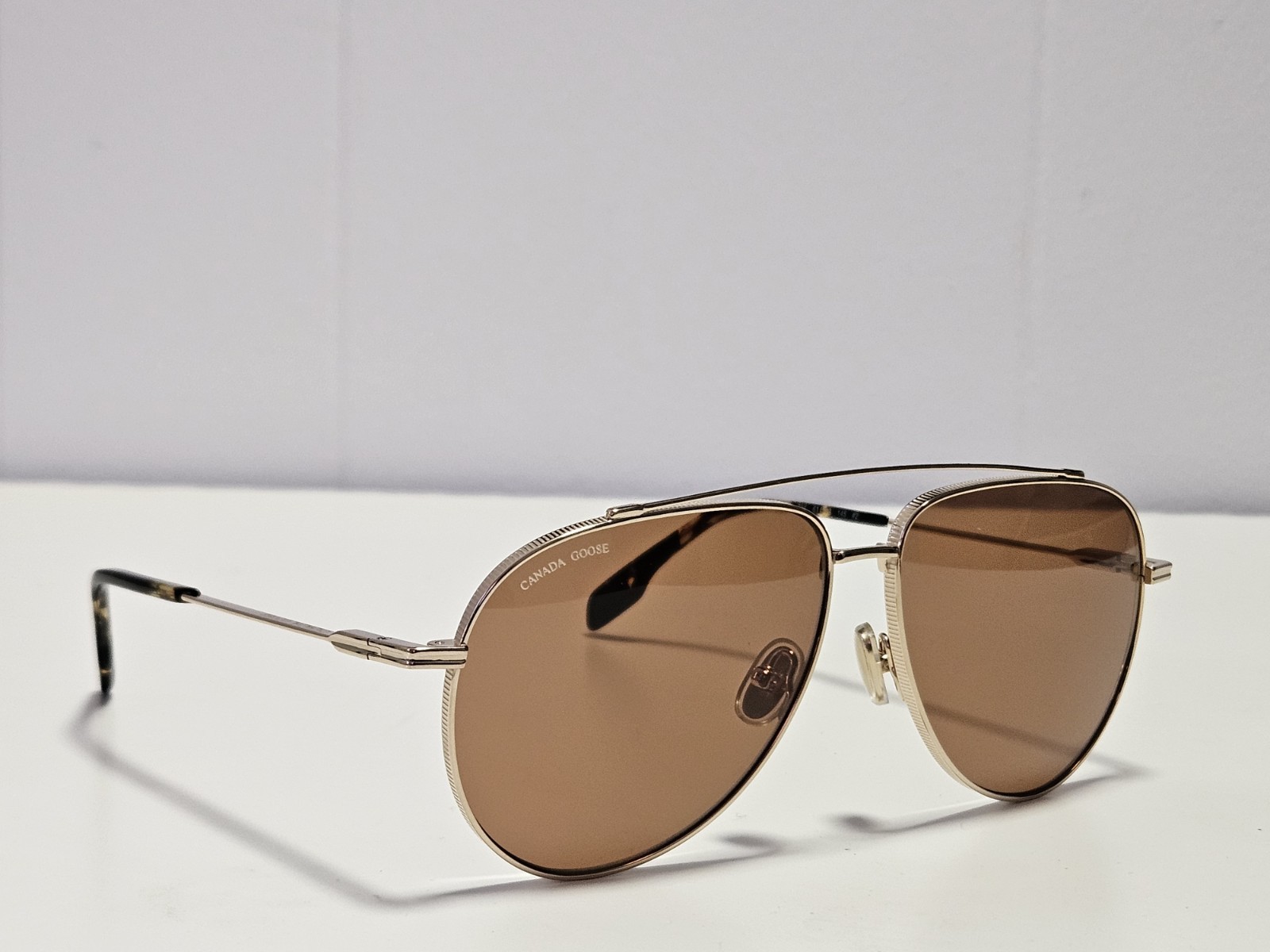 Canada Goose GC26500SE 714 Titanium Gold Sunglasses New Authentic Made In Italy
