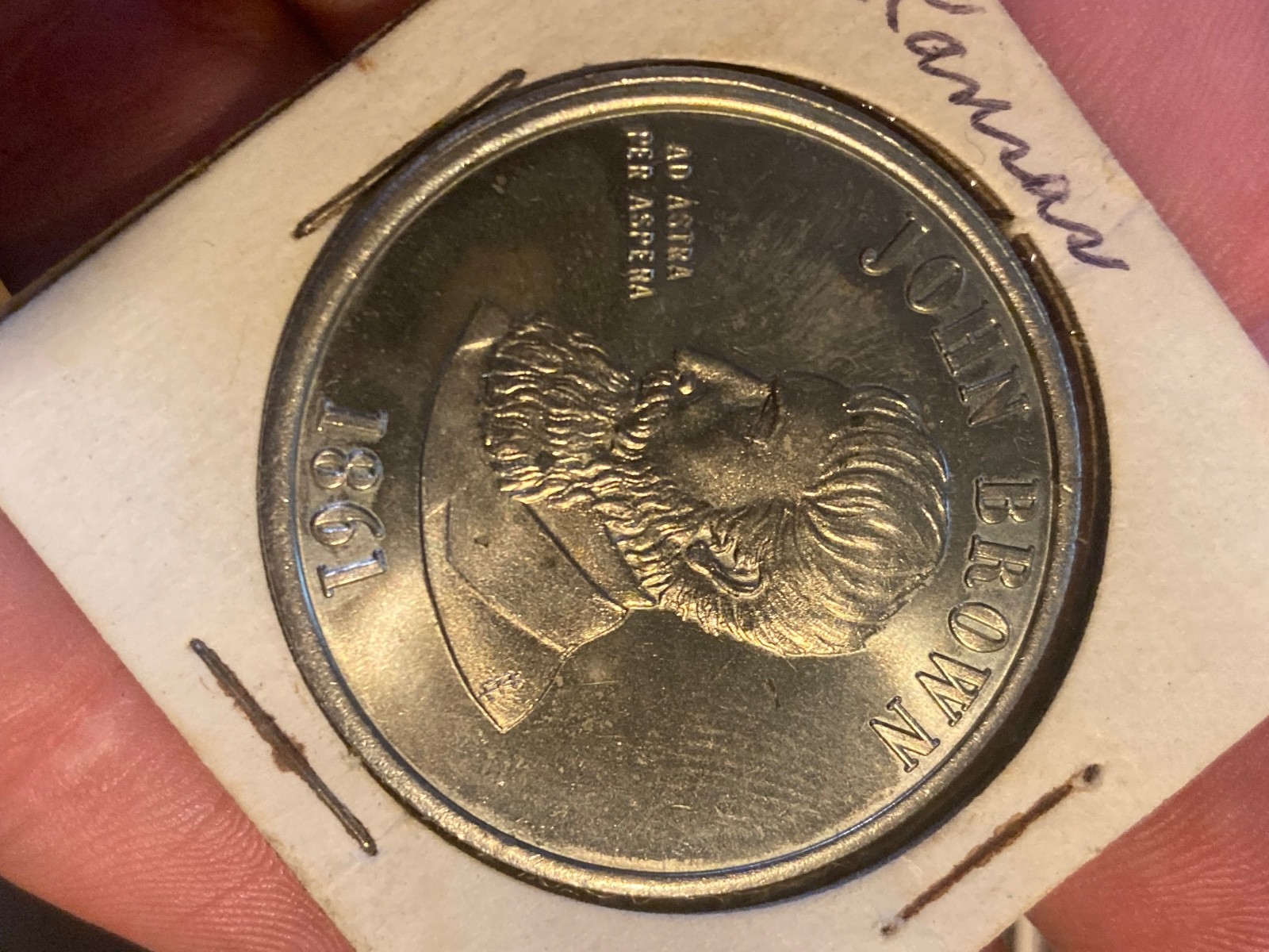 1861 John Brown Portrait Medal /State of Kansas Sunflower State BU 1861 John Brown Portrait Medal /State of Kansas Sunflower State BU