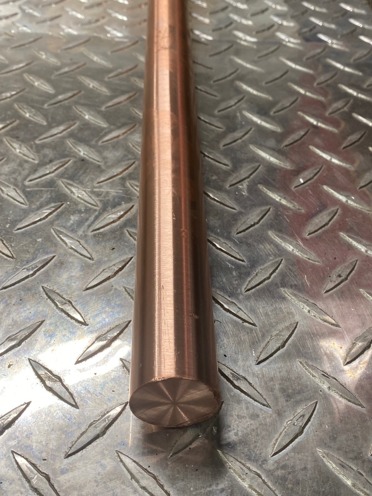 1 1/4 X 38 3/8 Copper Round Bar  about 15 Lbs of copper