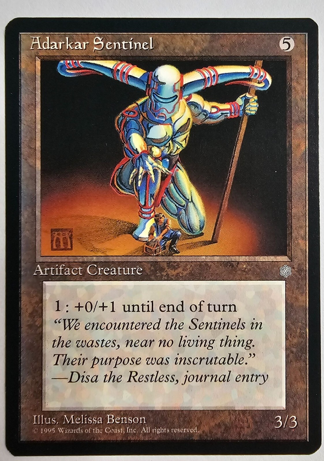 MTG Magic The Gathering Card Adarkar Sentinel Artifact Creature Ice Age 1995