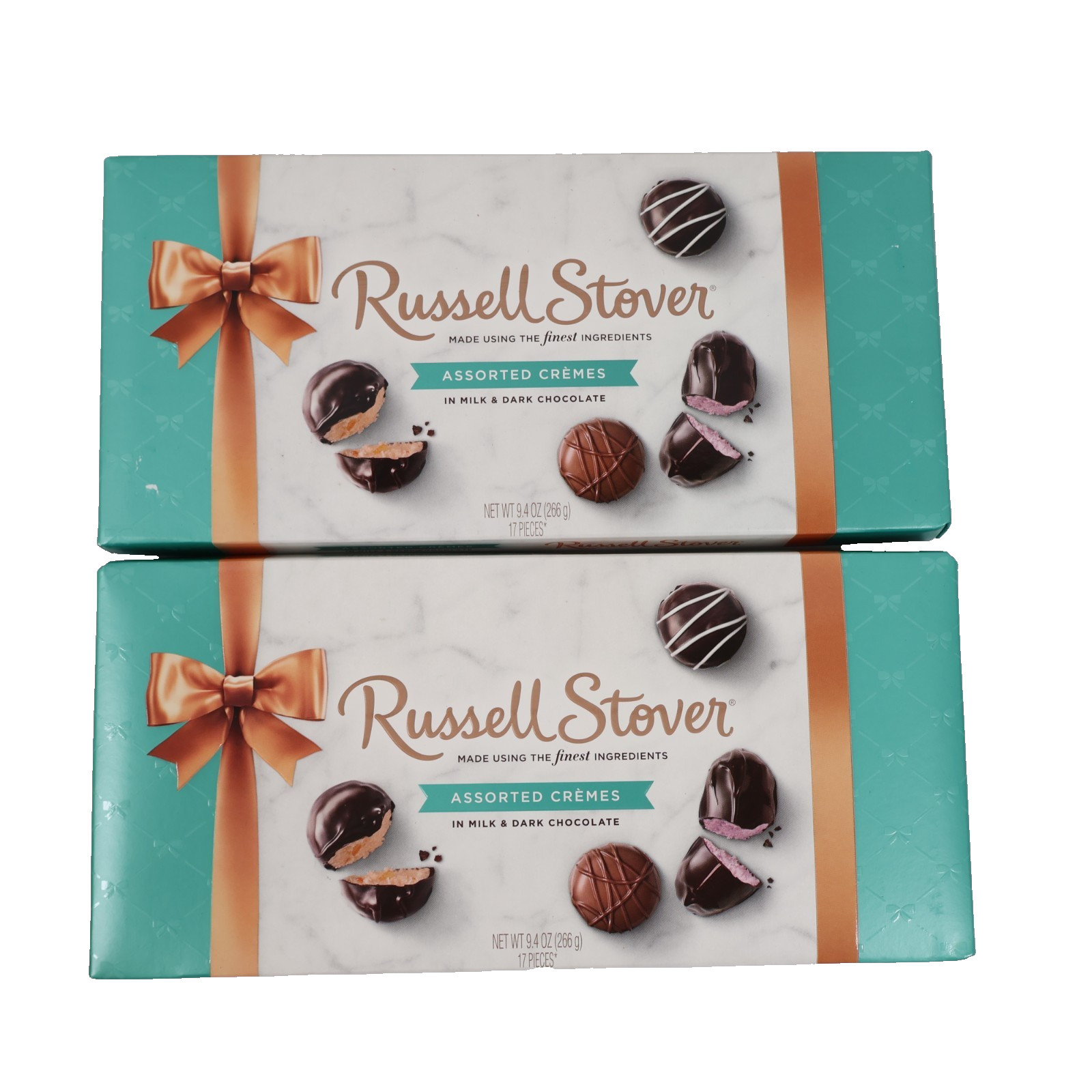 2 PACK Russell Stover 4404 Assorted Creams, 9.4 oz Box  17 Pieces BB 09/2026+