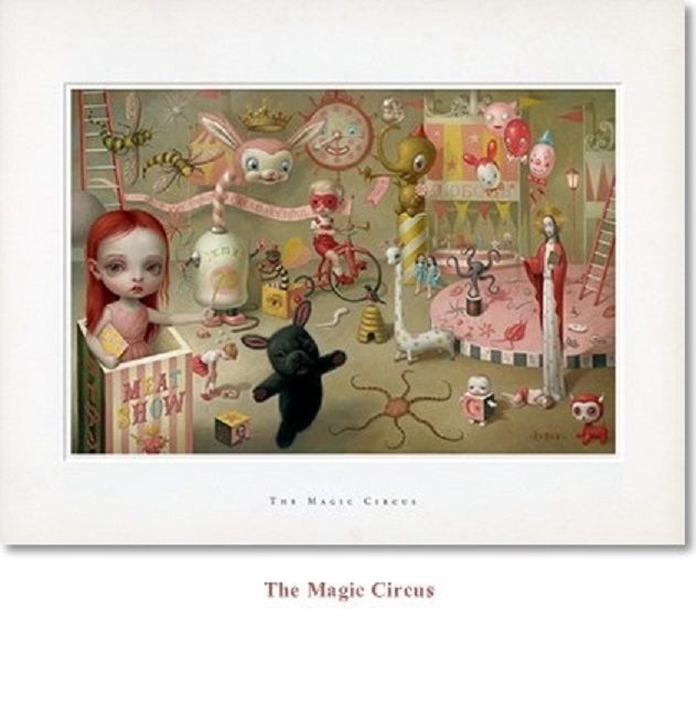 Mark Ryden Limited Edition 3 Lithograph Print Set Rare The Magic Circus