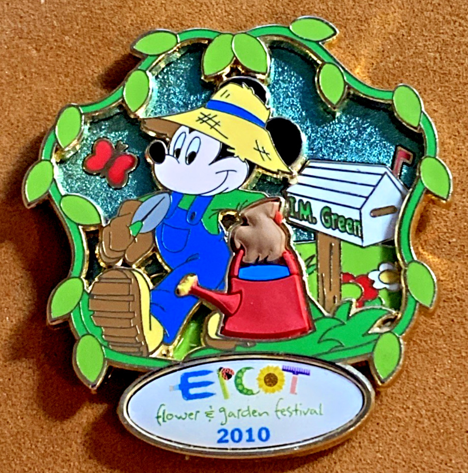 DISNEY WDW 2010 EPCOT FLOWER & GARDEN FESTIVAL MICKEY GARDENING LE 5000 PIN DISNEY WDW 2010 EPCOT FLOWER & GARDEN FESTIVAL MICKEY GARDENING LE 5000 PIN