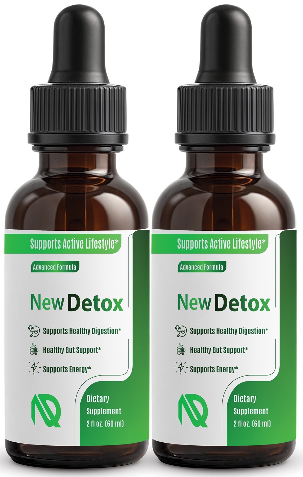 (2 Pack) New Detox Drops - Premium Detox Formula for Weight Loss