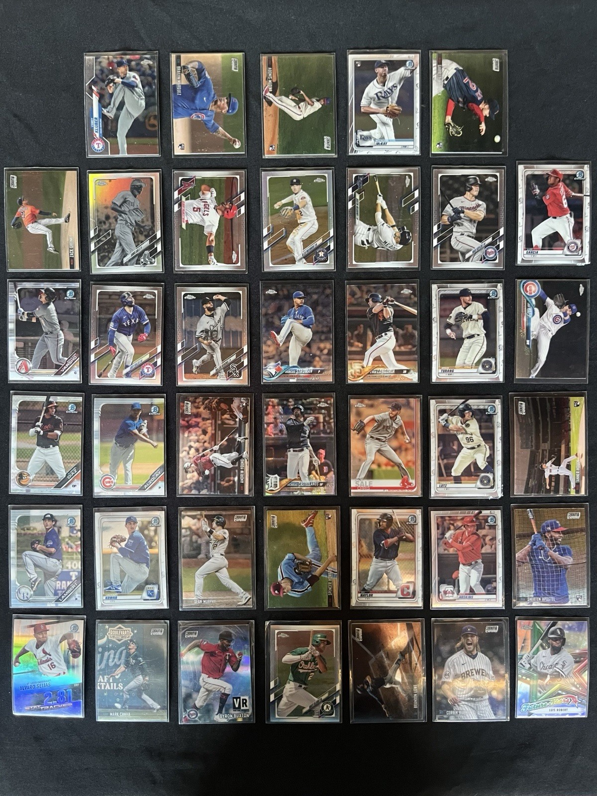 40 Chrome Baseball Cards - Topps, Bowman, Stadium Club - 2018-2022 40 Chrome Baseball Cards - Topps, Bowman, Stadium Club - 2018-2022