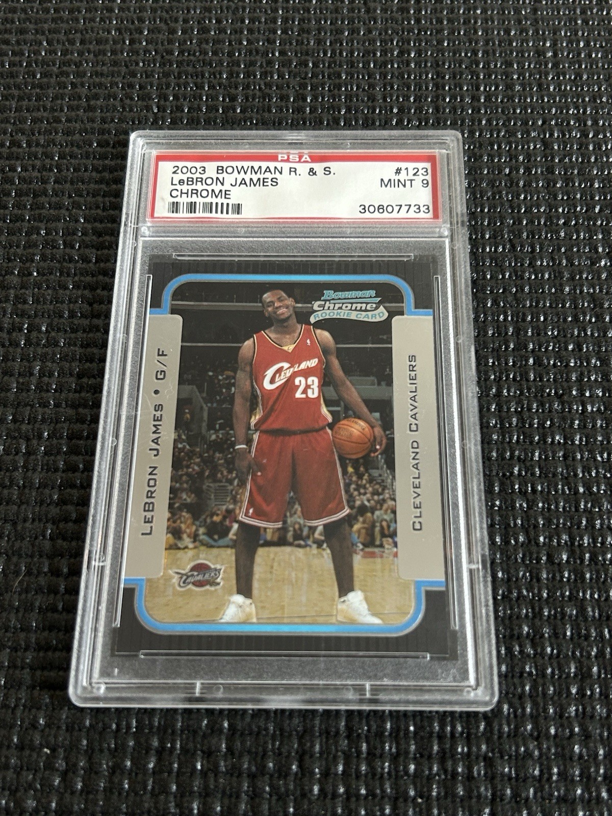 2003-04 Bowman Rookies & Stars - Rookies LeBron James Chrome PSA 9 #123 (RC) 2003-04 Bowman Rookies & Stars - Rookies LeBron James Chrome PSA 9 #123 (RC)