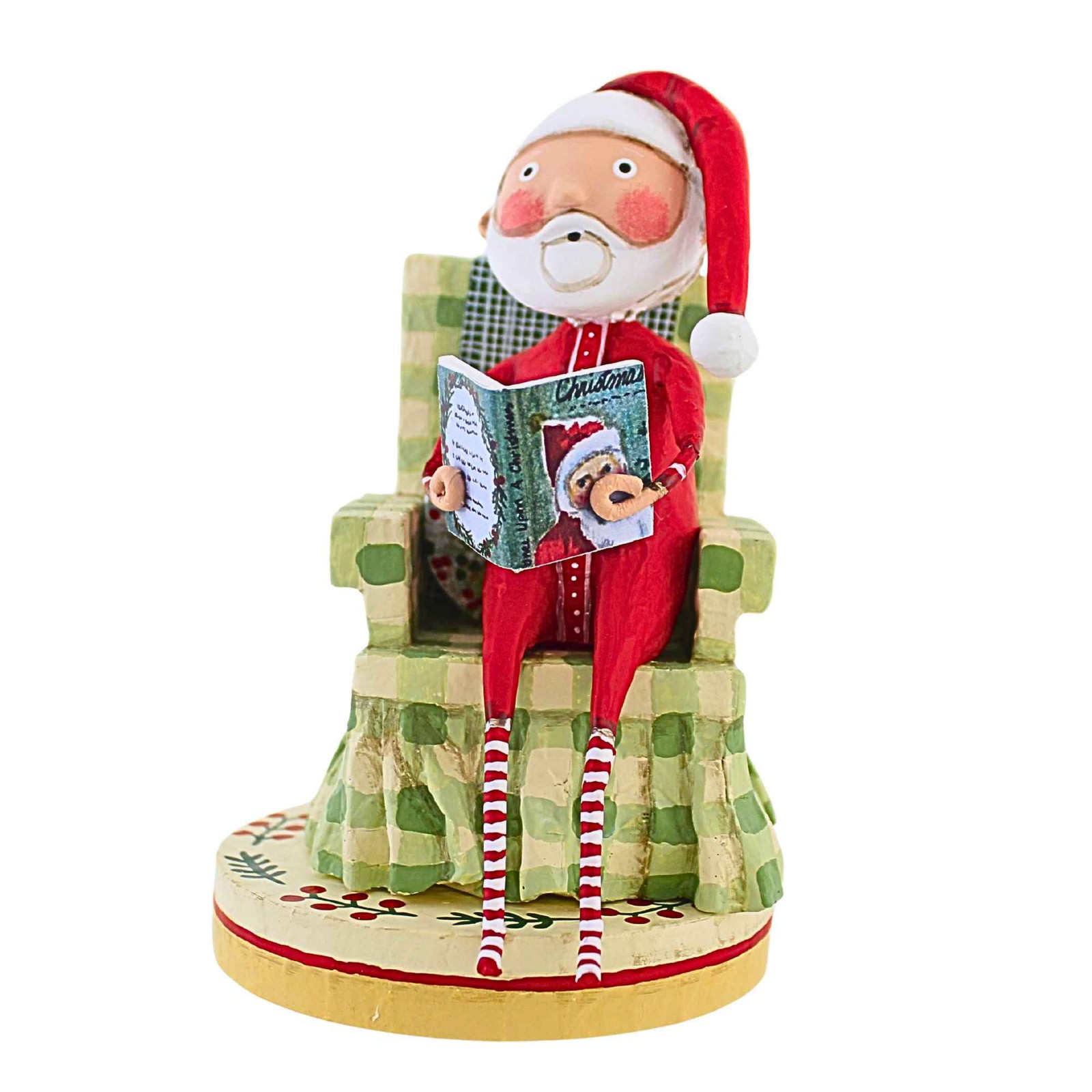 Lori Mitchell 6.25In\'s Christmas Story, Polyresin, Santa Reading 18030 Lori Mitchell 6.25In\'s Christmas Story, Polyresin, Santa Reading 18030