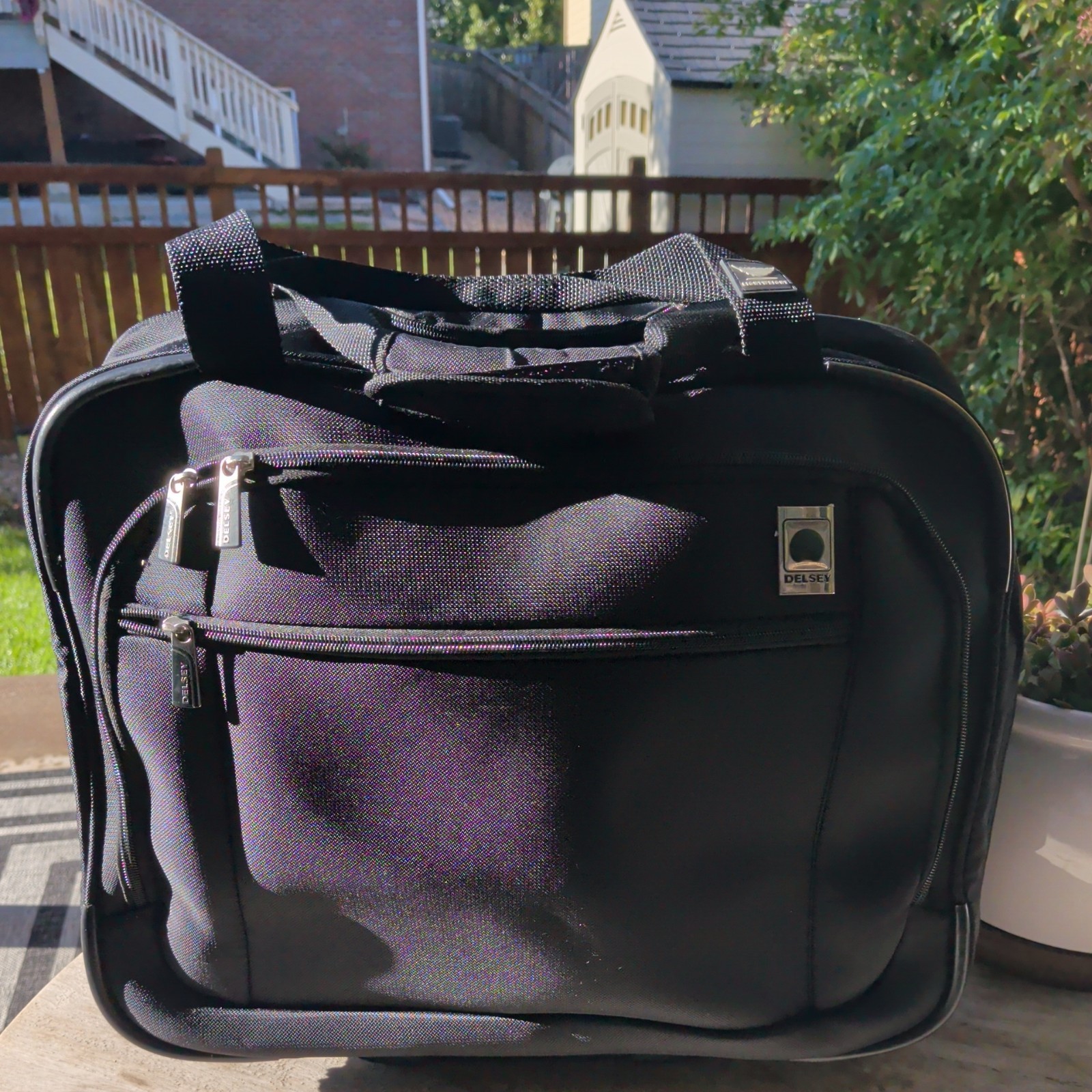 DELSEY  17 in. Black Carry-On Underseat Luggage Wheeled Pre-owned