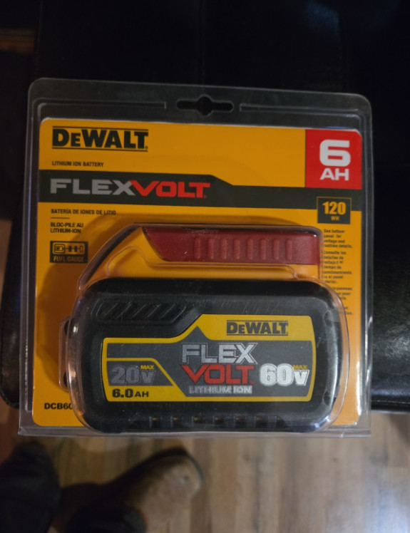 New Dewalt DCB606 Flexvolt 20V / 60V Max 6.0Ah Lithium Ion Batteries DCB606 New Dewalt DCB606 Flexvolt 20V / 60V Max 6.0Ah Lithium Ion Batteries DCB606