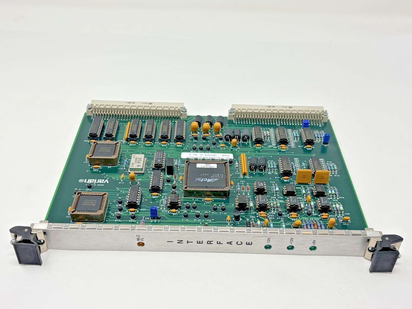 Varian MLC Interface PCB Plug-In Board Assembly 1106320-05B 100010078-01 Rev. A