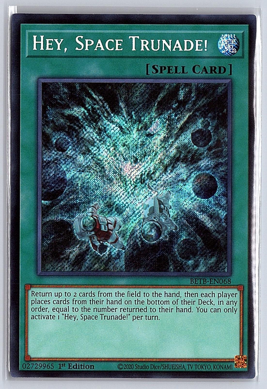 HEY, SPACE TRUNADE BETB-EN068 SEC BEYOND THE BRAVE YU-GI-OH 1ST EDITION NM/M