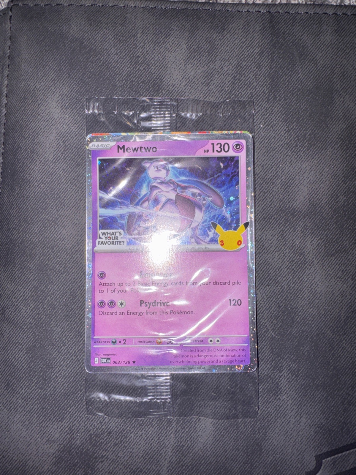 Target Mewtwo Pokemon Promo Family Event 30th Anniversary (Sealed)