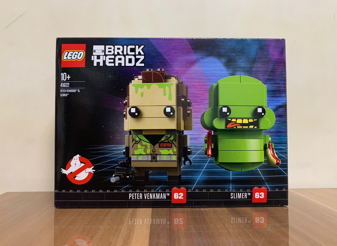 LEGO BRICKHEADZ: Peter Venkman & Slimer (41622) Brand New & Sealed