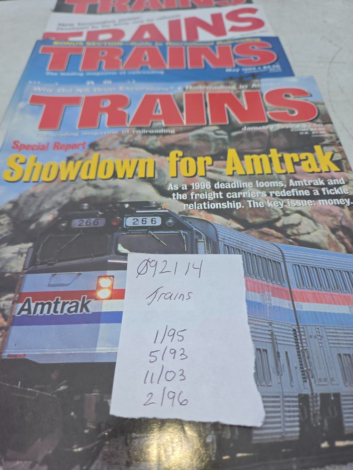 TRAINS, THE MAGAZINE OF RAILROADING - SEE DETAILS FOR INCLUDED ISSUES (092114)