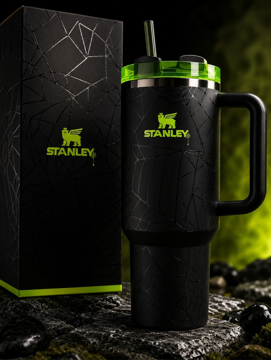 Stanley Halloween Web Glow H2.0 40oz Tumbler Limited Edition- New Fast Shipping