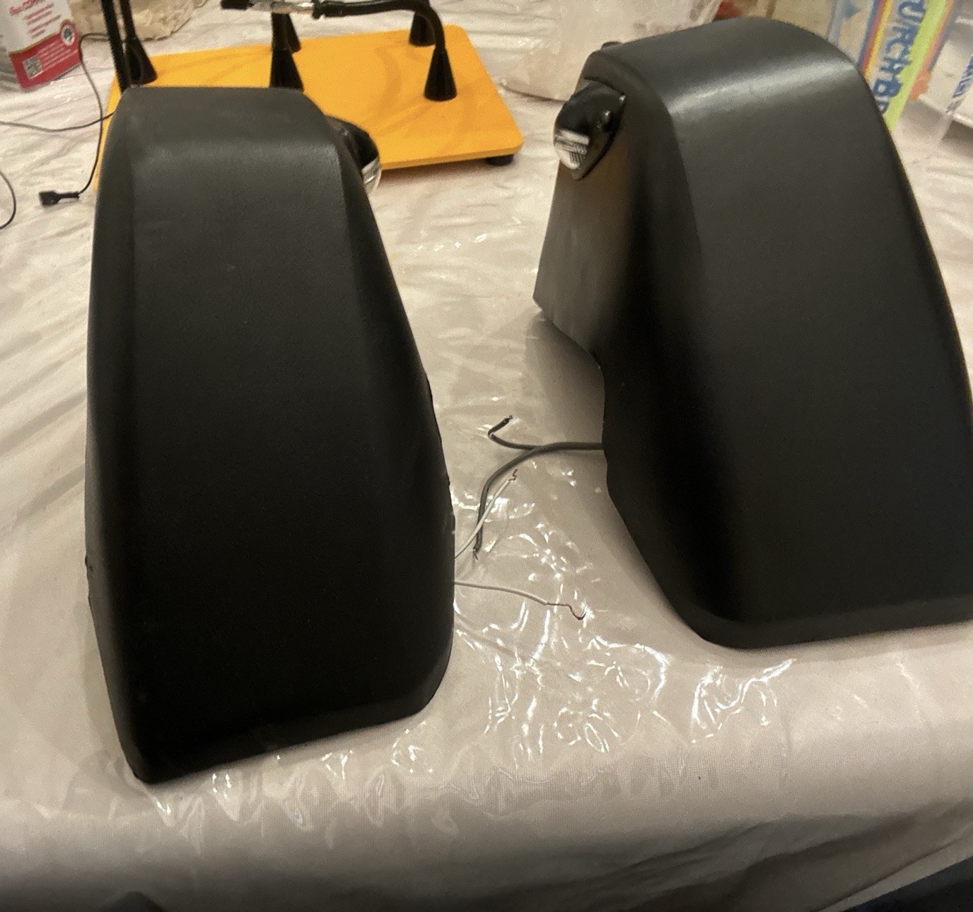 1974-1989 ORIGINAL PORSCHE 911/930/912E REAR BUMPER RUBBER GUARDS  (EUROPEAN )