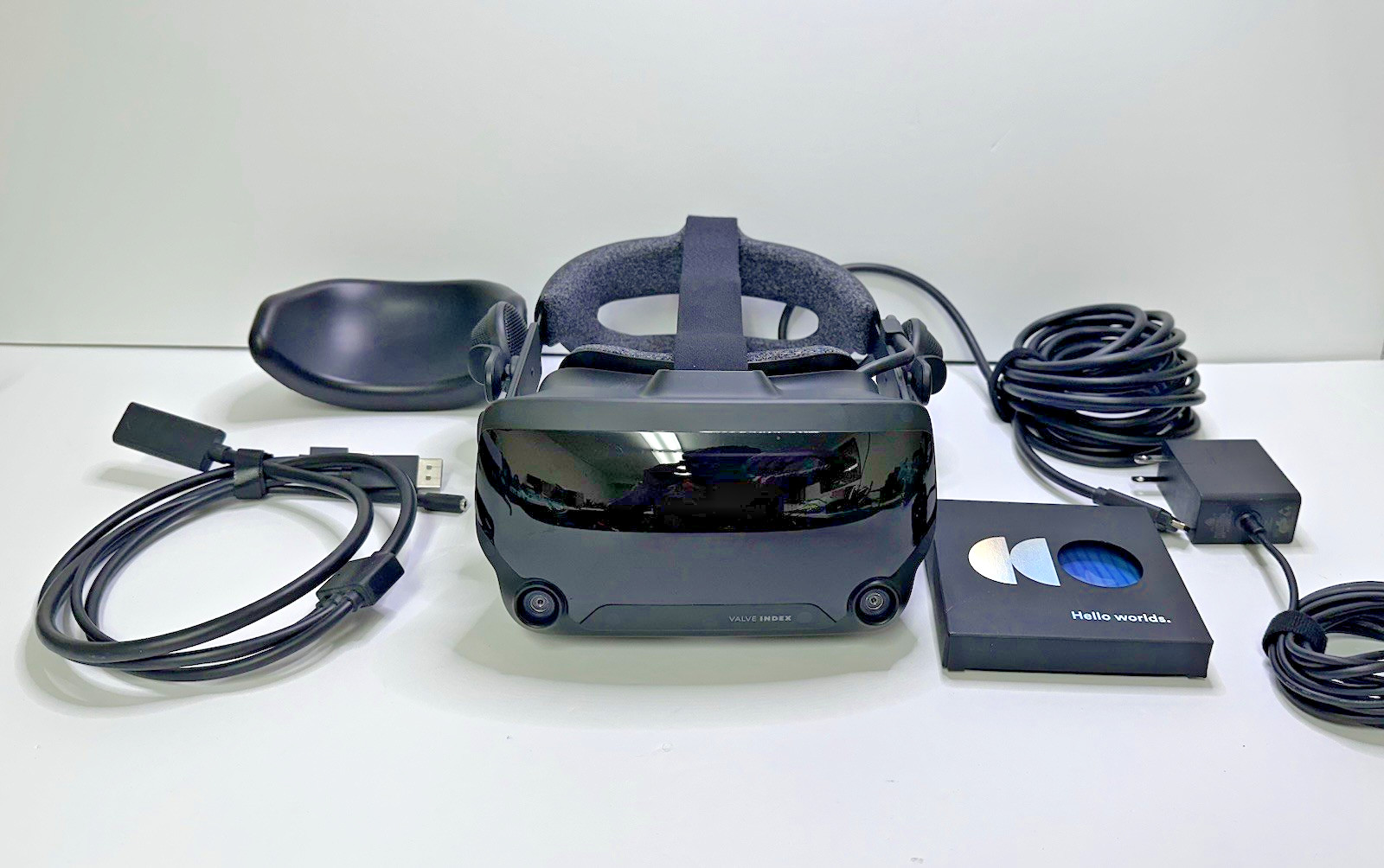 Valve Index VR Headset with Connection Cables, Power, Head Cushion - Fantastic