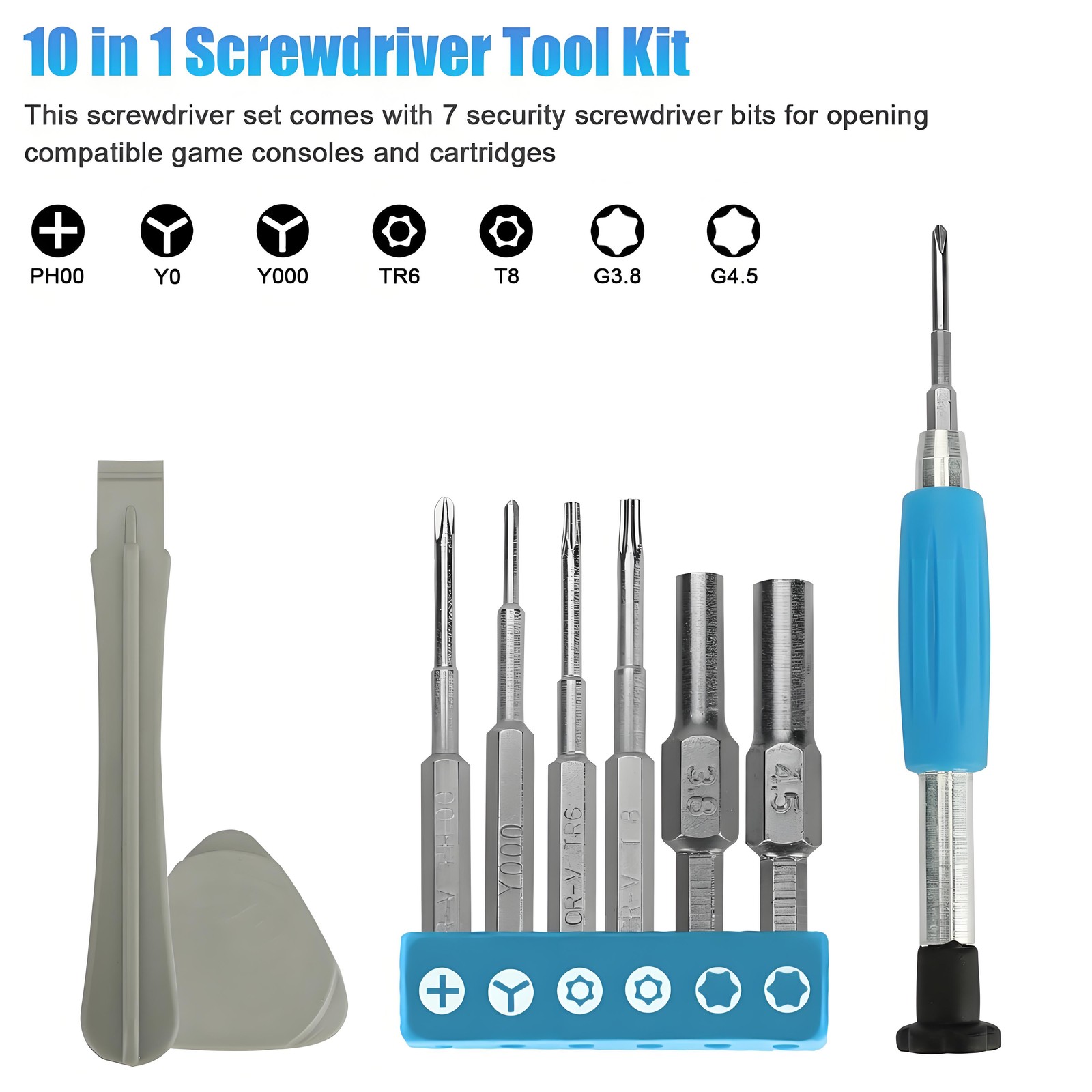 Nintendo Screwdriver Set - for NS Switch, NES/SNES/N64 & Game Boy Consoles