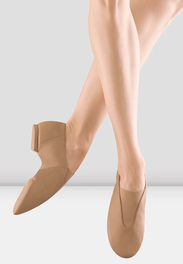 NEW Bloch Children's Super Jazz Slip On Jazz Shoes in Tan (S0401G)