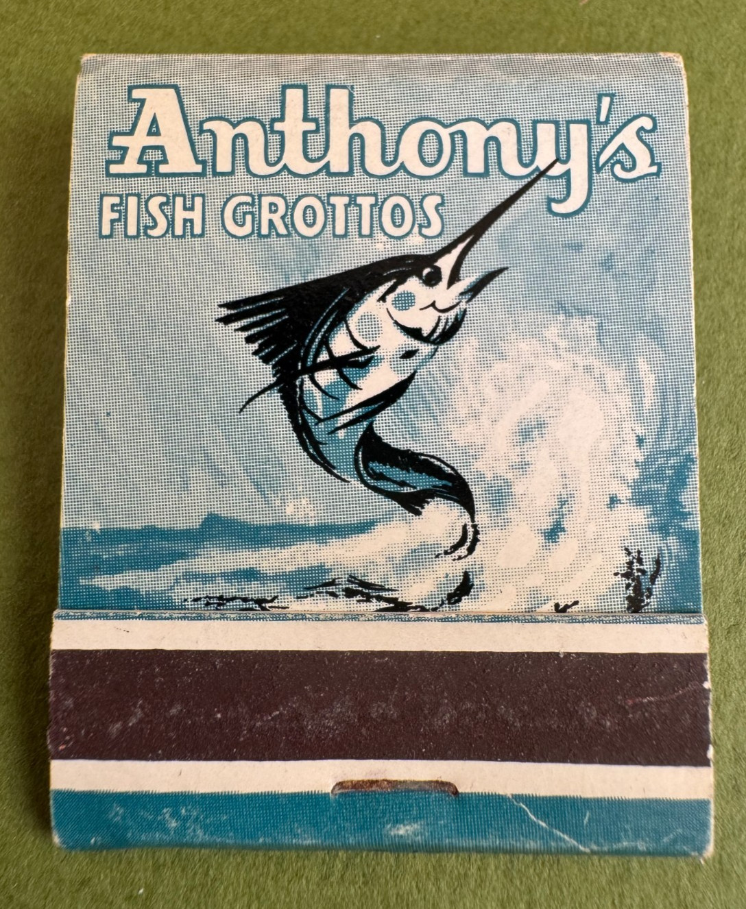 Anthony's Fish GrottosRestaurant, SoCal Restaurants Gorgeous Matchbook, Vintage