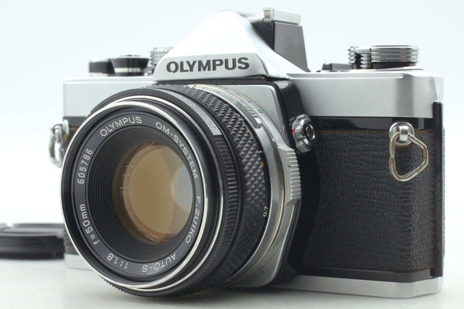READ [App Near MINT] Olympus OM-1 Silver Camera Zuiko 50mm f/1.8 Lens From JAPAN