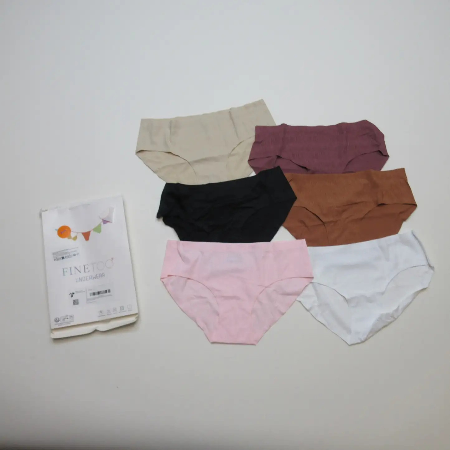 Finetoo Women\'s Underwear Multipack Seamless Briefs Size S Multicolor Cotton